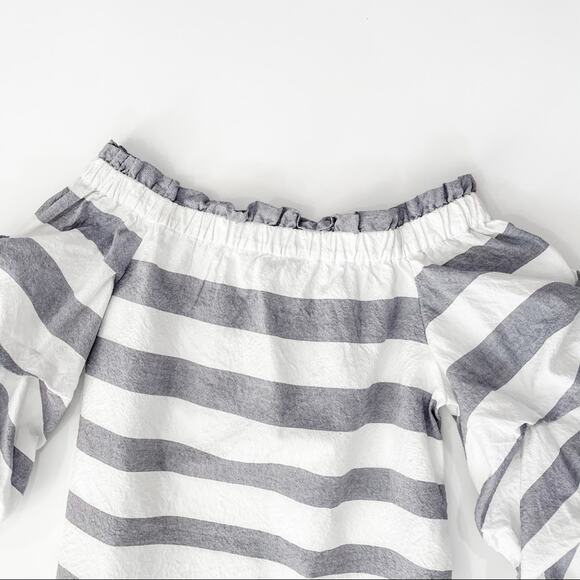 ALEXIS Juneau Wide-Stripe Off-the-Shoulder Top XS - Picture 8 of 11